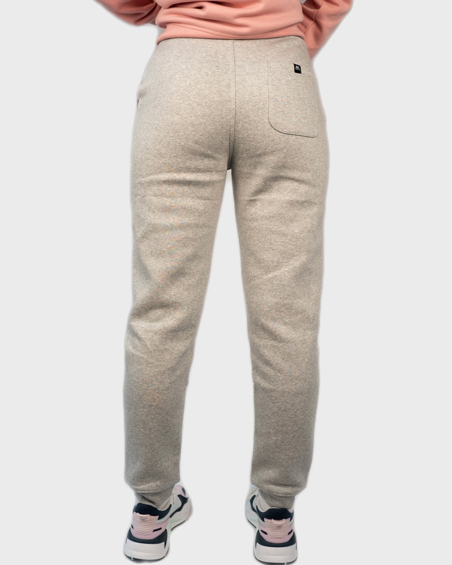 Jogginhose Pants Trainingshose in hellgrau grau für Herren und Damen, Unisex, Bio Baumwolle, Sport, Natur, gesticktes Logo, Nachhaltig und vegan produziert und Öko-Tex zertifiziert, auch für Jungen und Mädchen